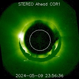Visible planets on Stereo Ahead Coronagraph 1