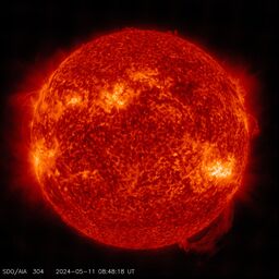Latest image from SDO AIA 304A