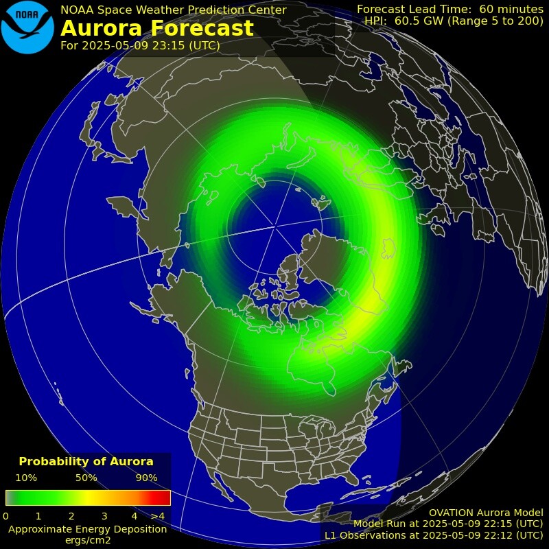 Auroral forecast based on the OVATION Prime model «