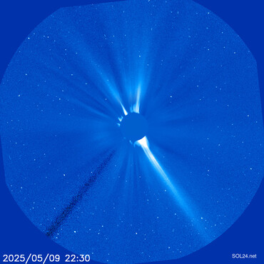 Latest image by SOHO LASCO C2 and C3