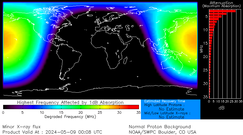 D region absorption map