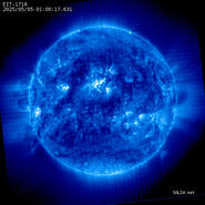 Latest image by SOHO EIT 171A