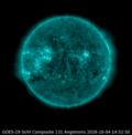 Latest image from the primary GOES satellite SUVI 131Å