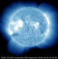 Latest image from the primary GOES satellite SUVI 284Å